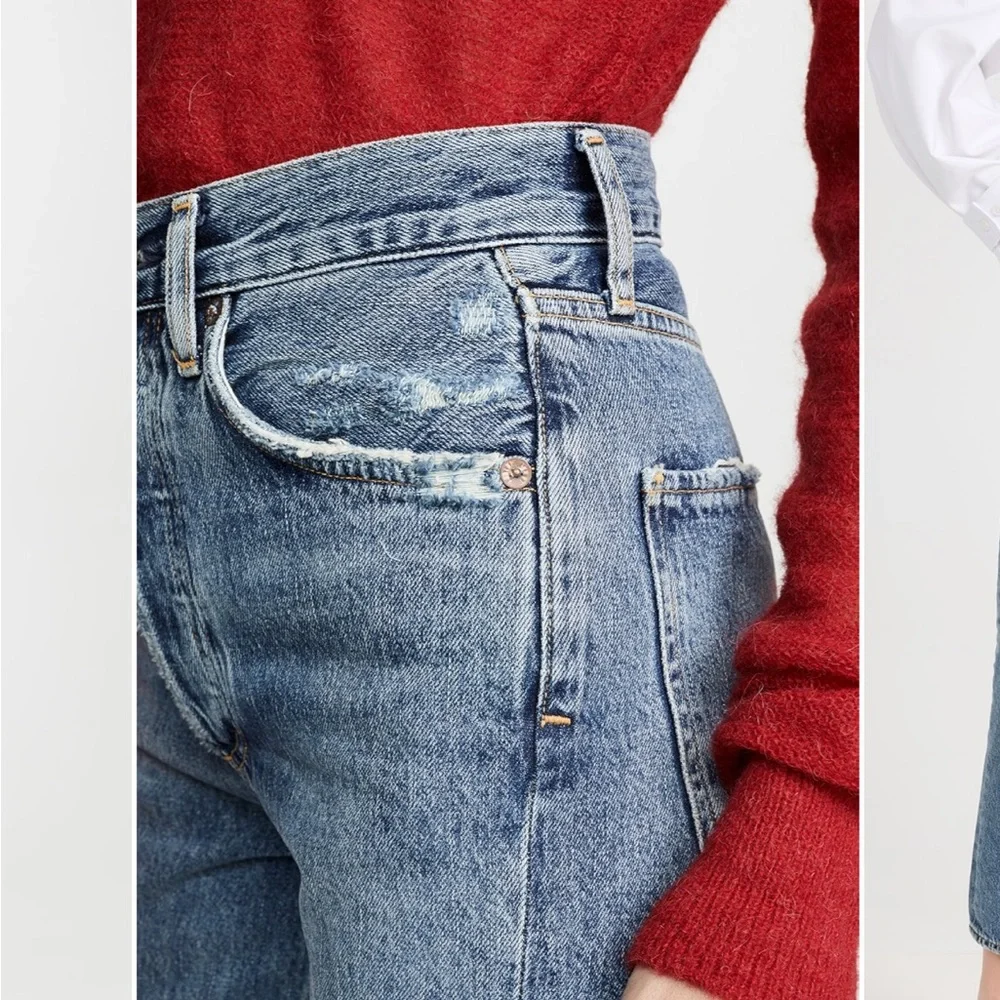 Agolde Riley High Rise Crop 26 - Picture 3 of 8